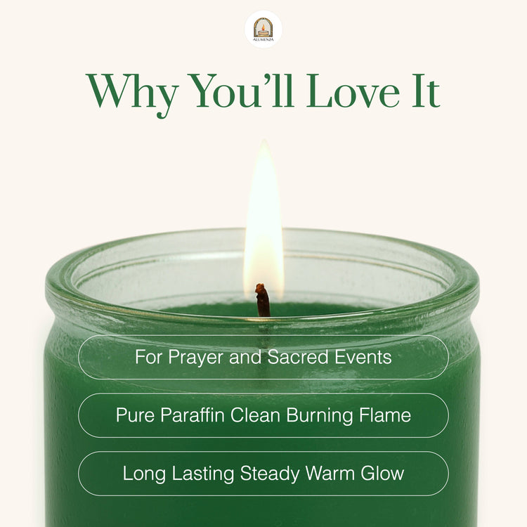 7 Day Candle | Green | Abundance, Growth, Prosperity