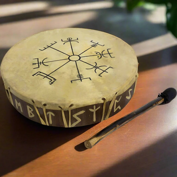 Ceremonial Drum - Vegvisir