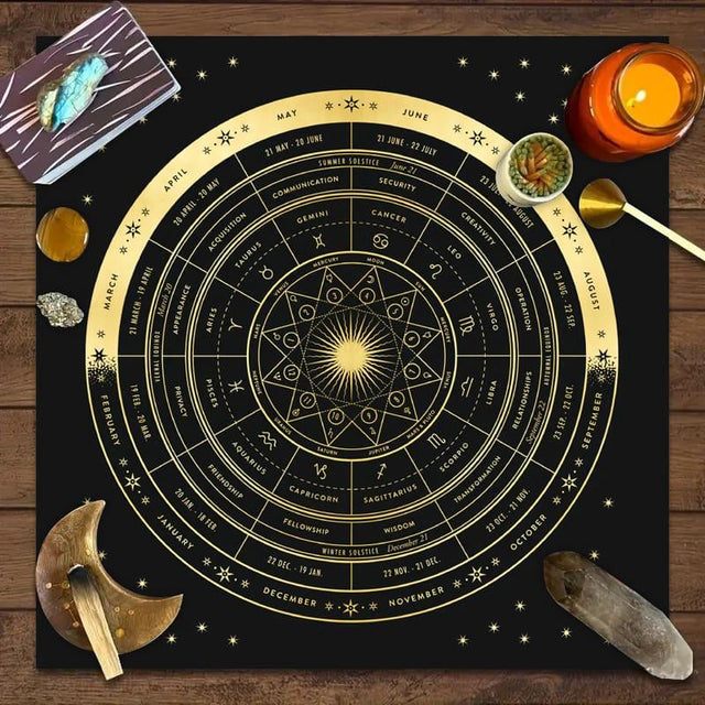 Astrology Altar Cloths available at Wild Raven’s Nest in Terrell, TX
