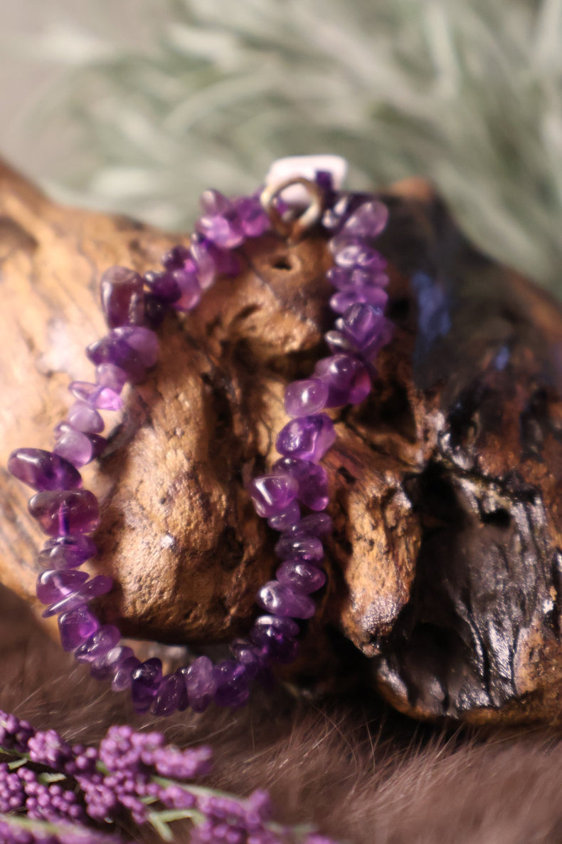 Amethyst Chip Bracelet | Intuition, Sleep & Spiritual Clarity