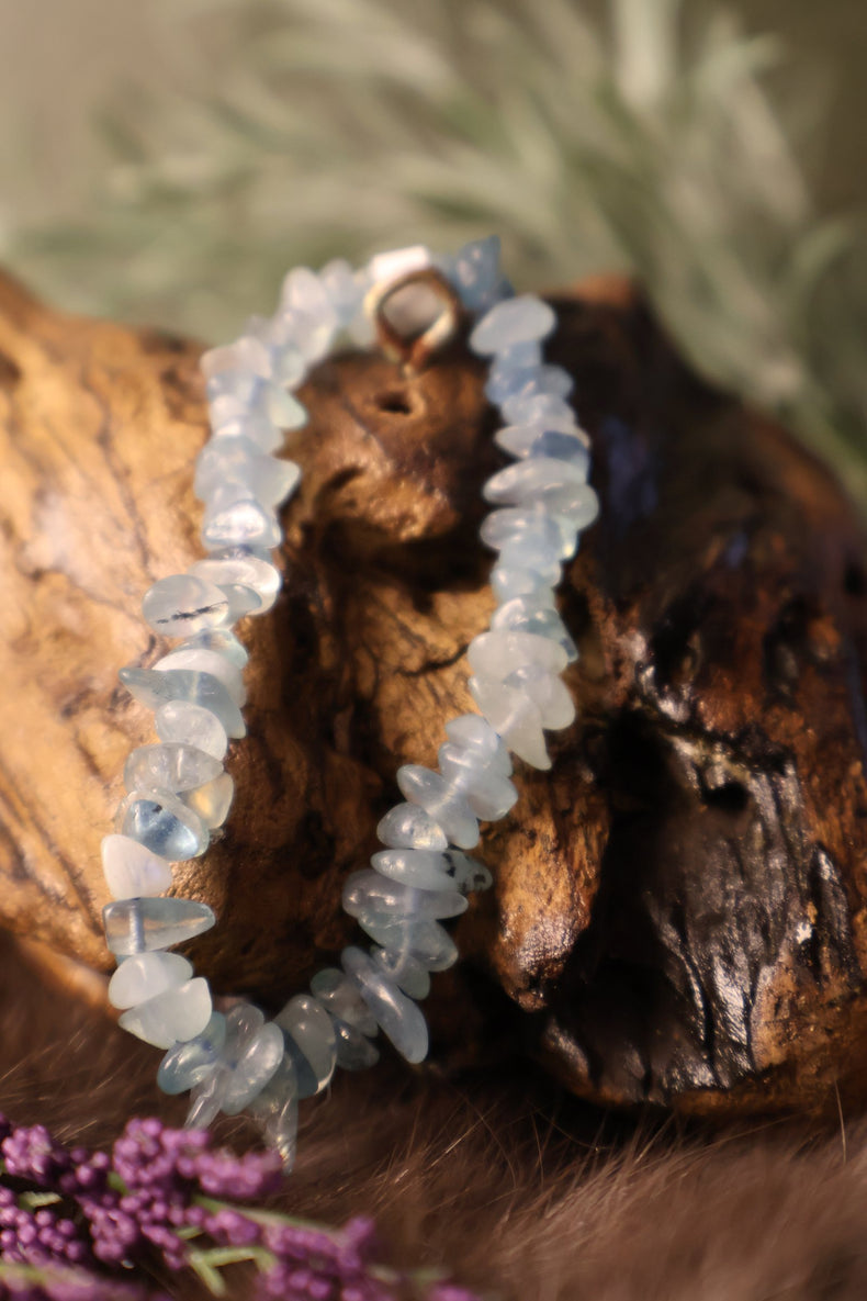 Aquamarine Chip Bracelet | Calming, Flow & Inner Peace