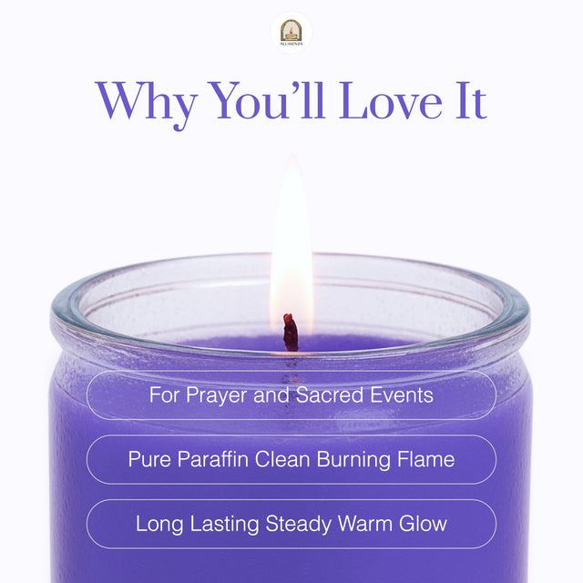 7 Day Candle | Purple | Intuition, Spiritual Power, Wisdom