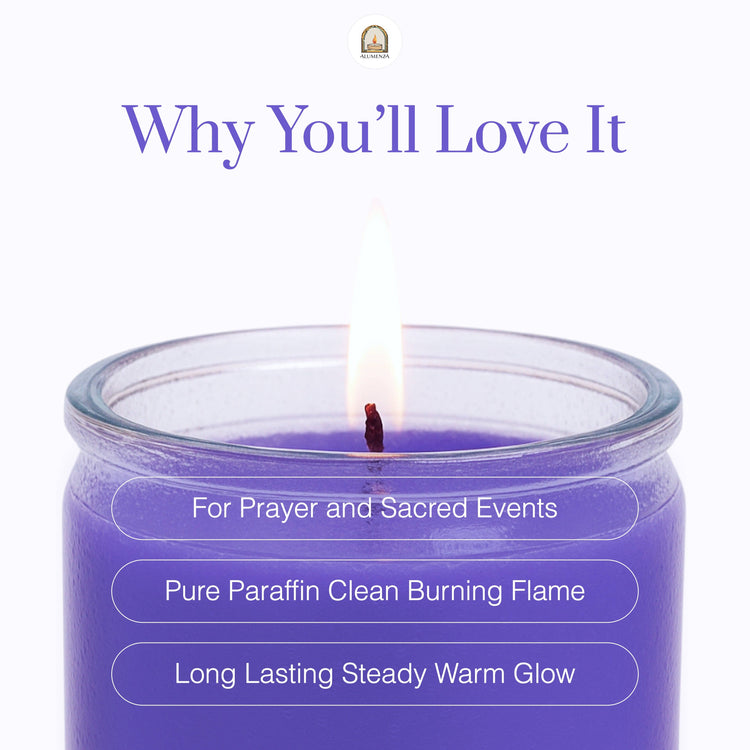 7 Day Candle | Purple | Intuition, Spiritual Power, Wisdom