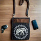 Black elephant cross body bag - Wild Raven
