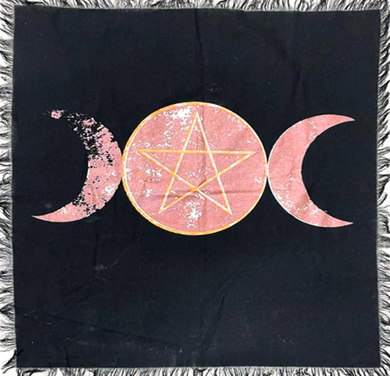 Altar Cloth - Triple Moon (18 x 18 in.)