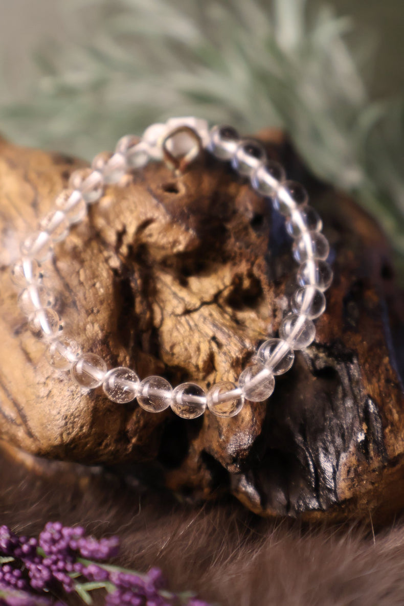 Clear Quartz Bracelet 6MM | Charge Your Intention