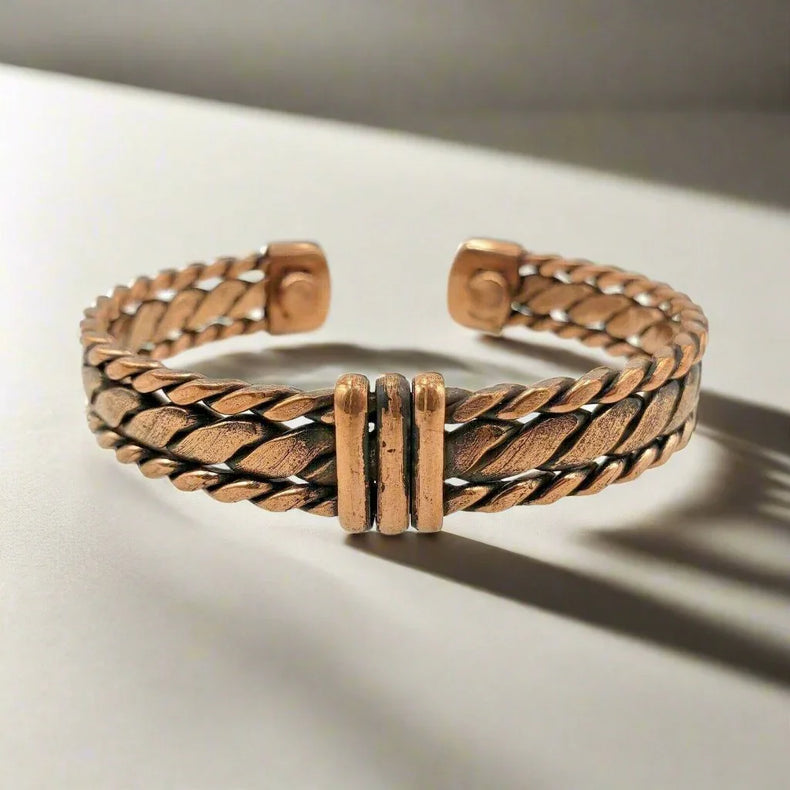 Pure Copper Magnetic Bracelet Arthritis Pain Therapy