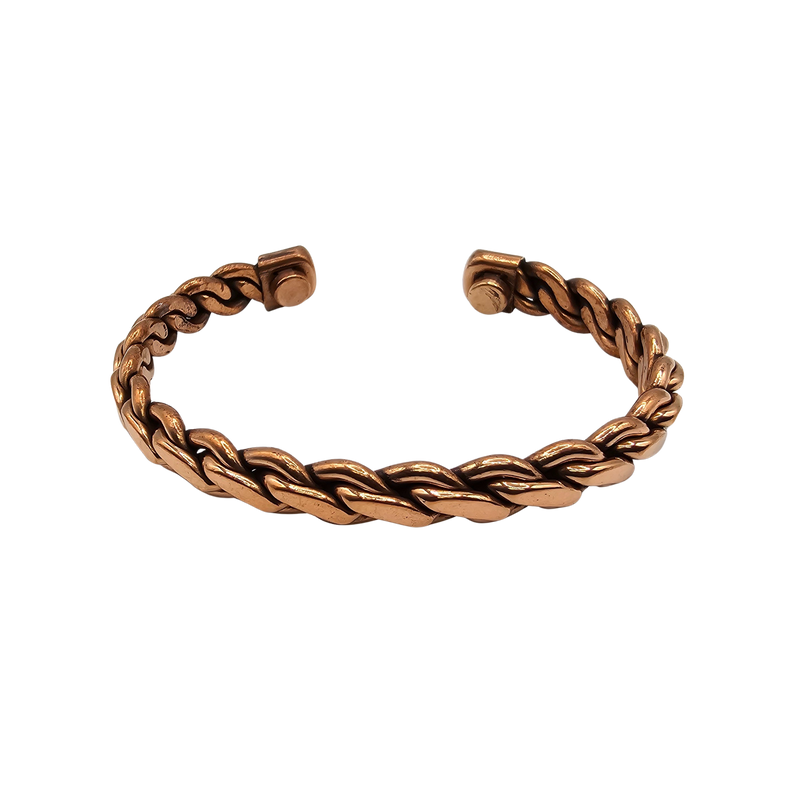 Pure Copper Cuff Bracelets: Twisted Chain | 565