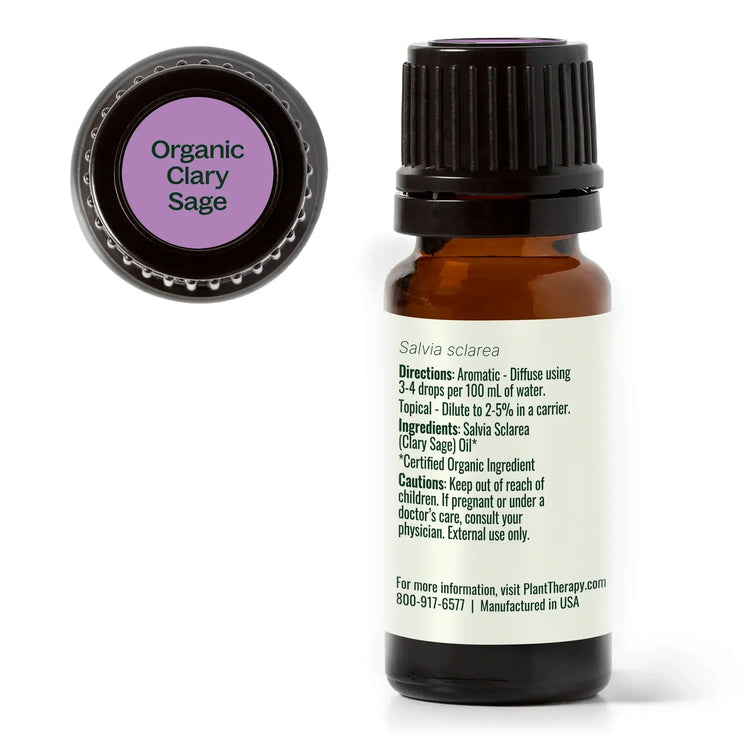 Organic Clary Sage Essential Oil 10 mL