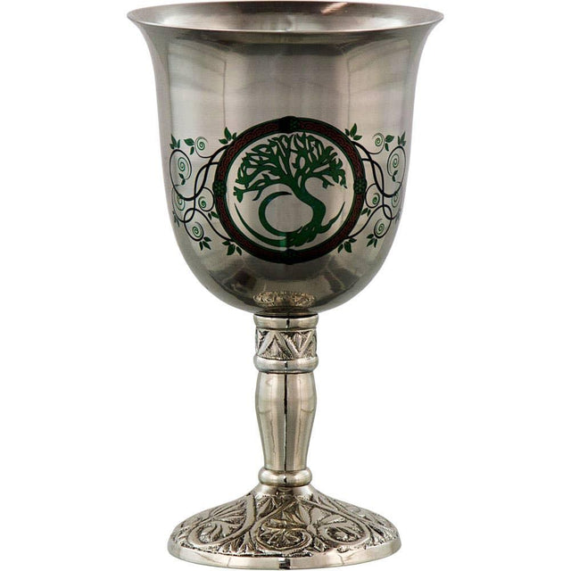 Chalice Stainless Steel w/print Tree of Life