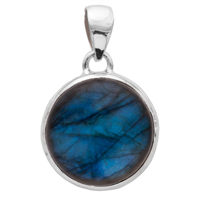 Labradorite On The Go Pendant: Round