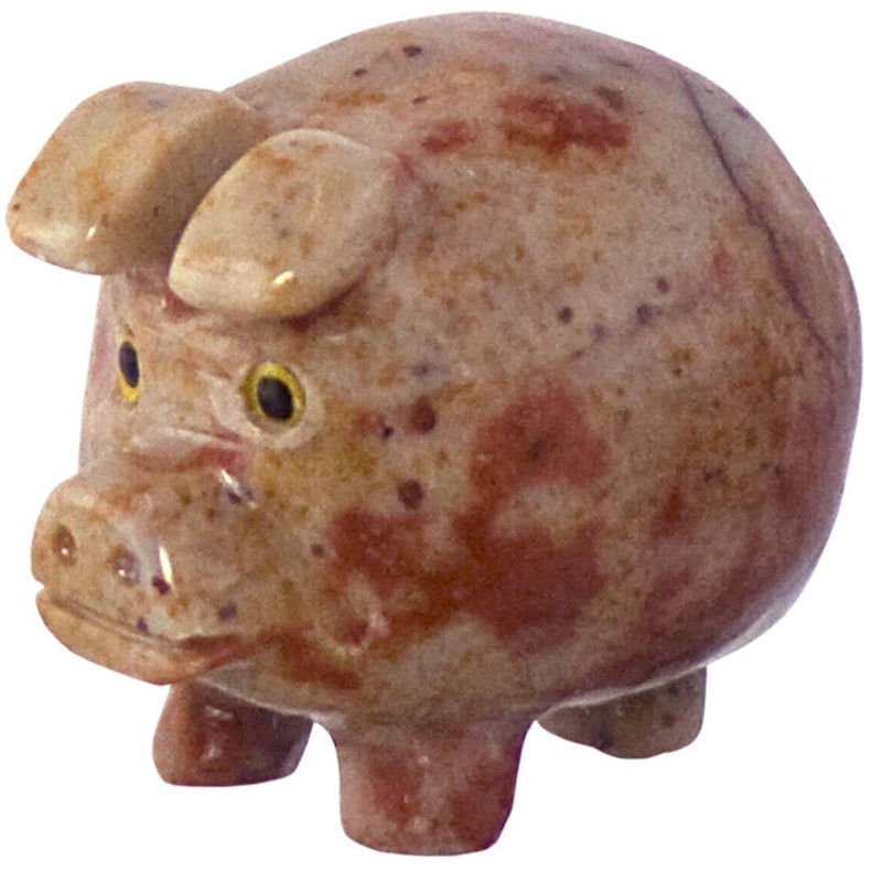 Spirit Animal 1.25-inch Lucky Pig Dolomite
