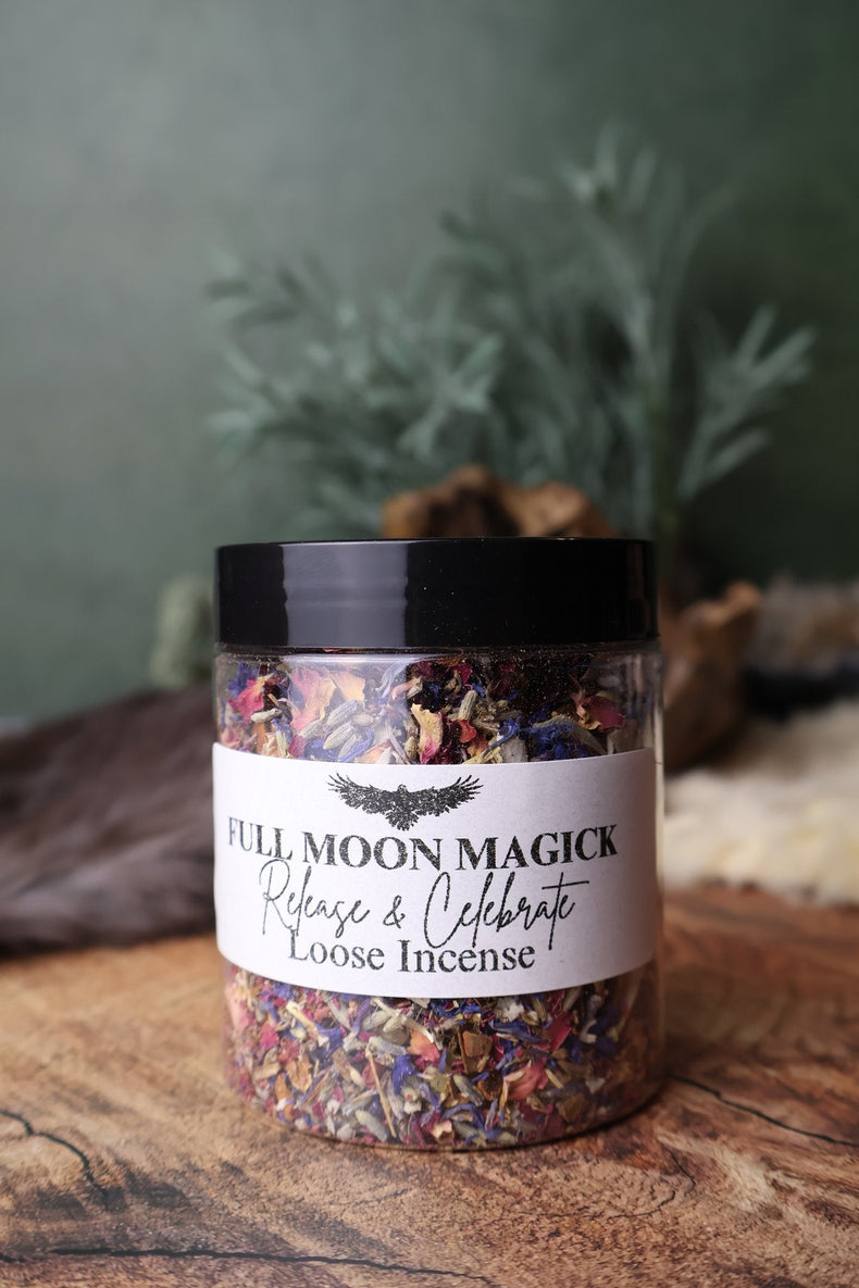 Full Moon Magick loose incense blend, Release & Celebrate