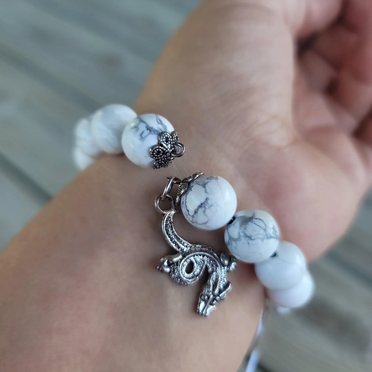 Howlite Wrap Bracelet - Wild Raven