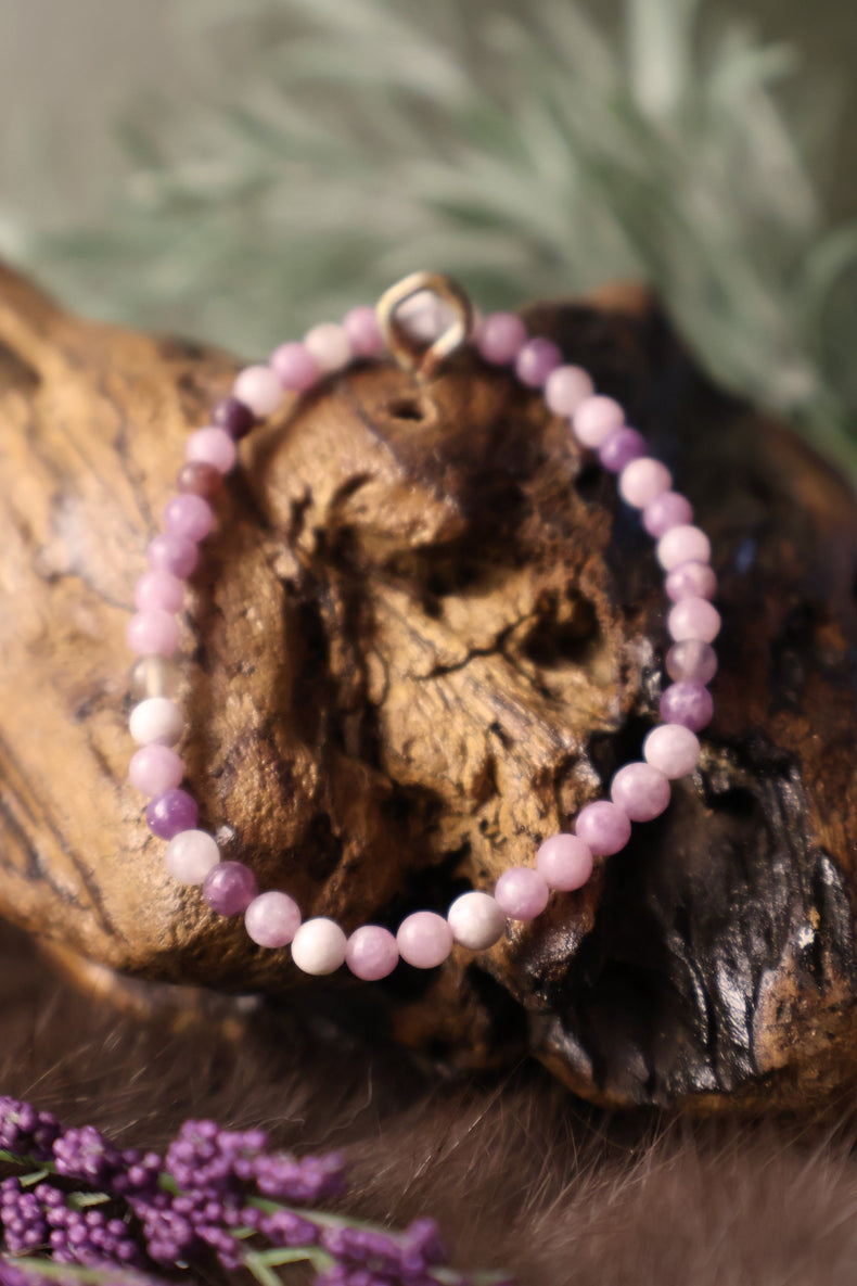 Lepidolite Bracelet 4MM | Calm Through Change