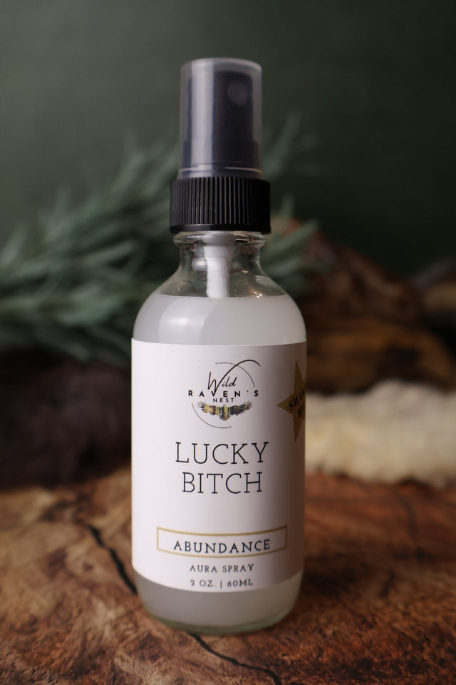 Lucky Bitch aura spray for abundance, 2 oz