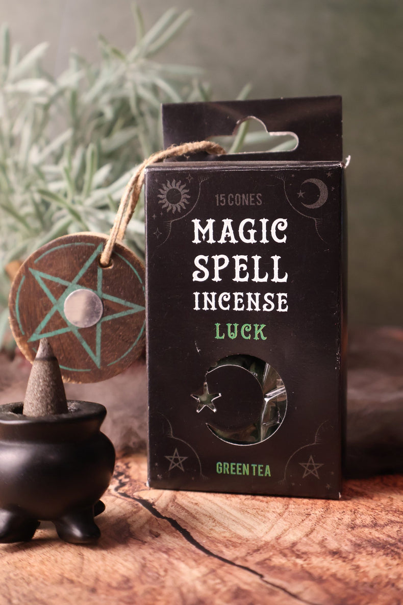 Magic Spell "Luck" Green Tea Incense Cones