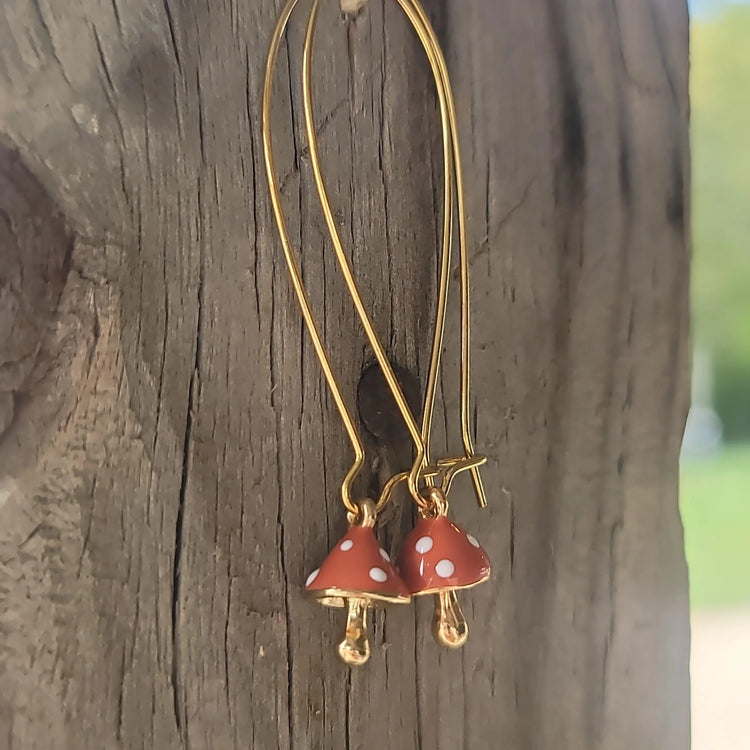 Mini mushroom earrings - Wild Raven