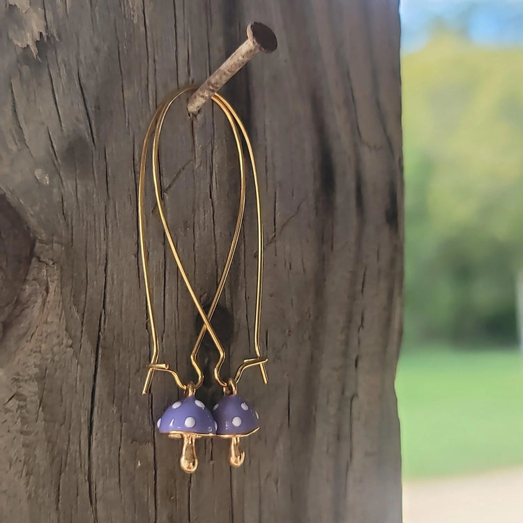Mini mushroom earrings - Wild Raven