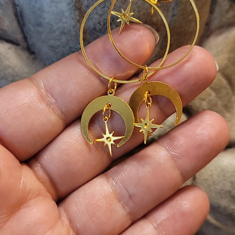 Moon Earrings - Wild Raven