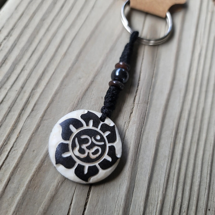 Om Keychain - Wild Raven