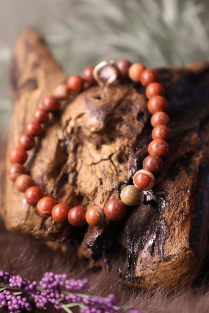 Red Jasper Bracelet 6MM | Strength & Endurance