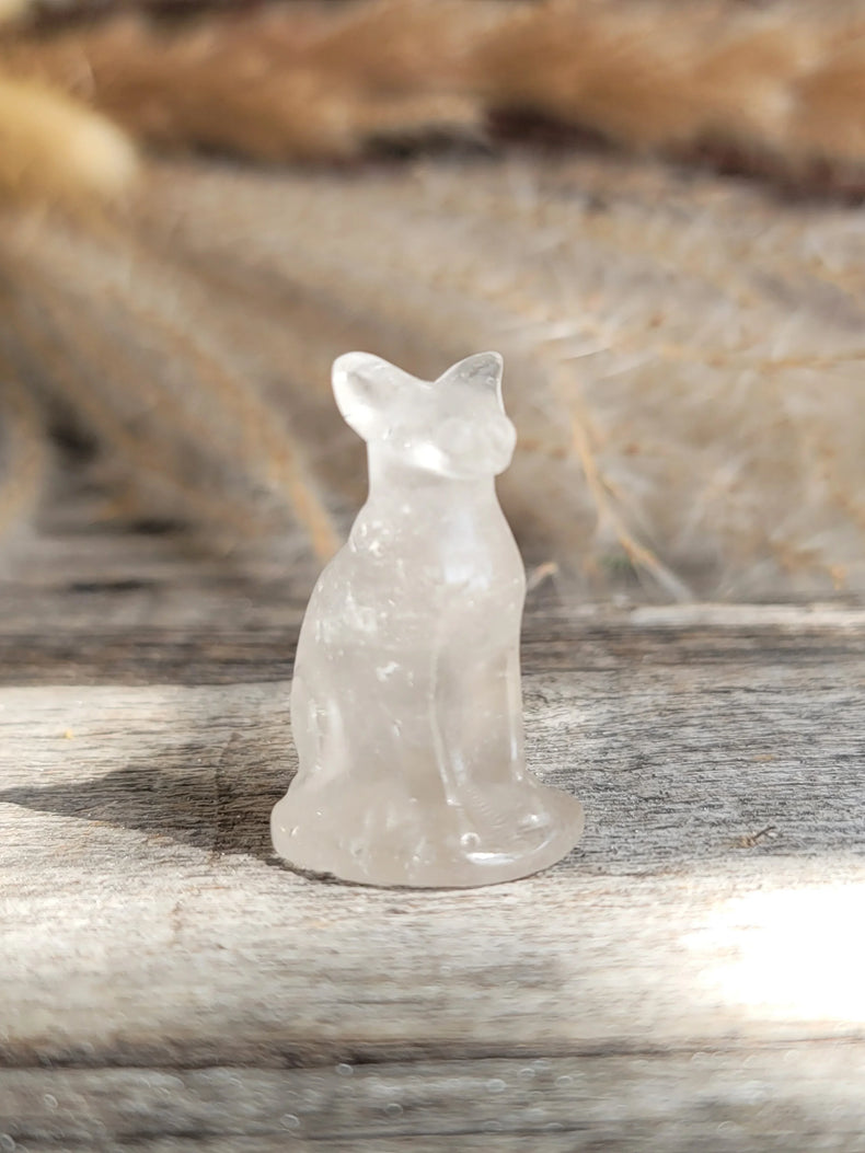 Clear Quartz Cat