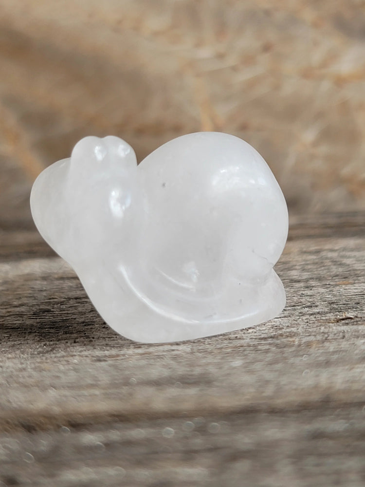 Clear Quartz Snail