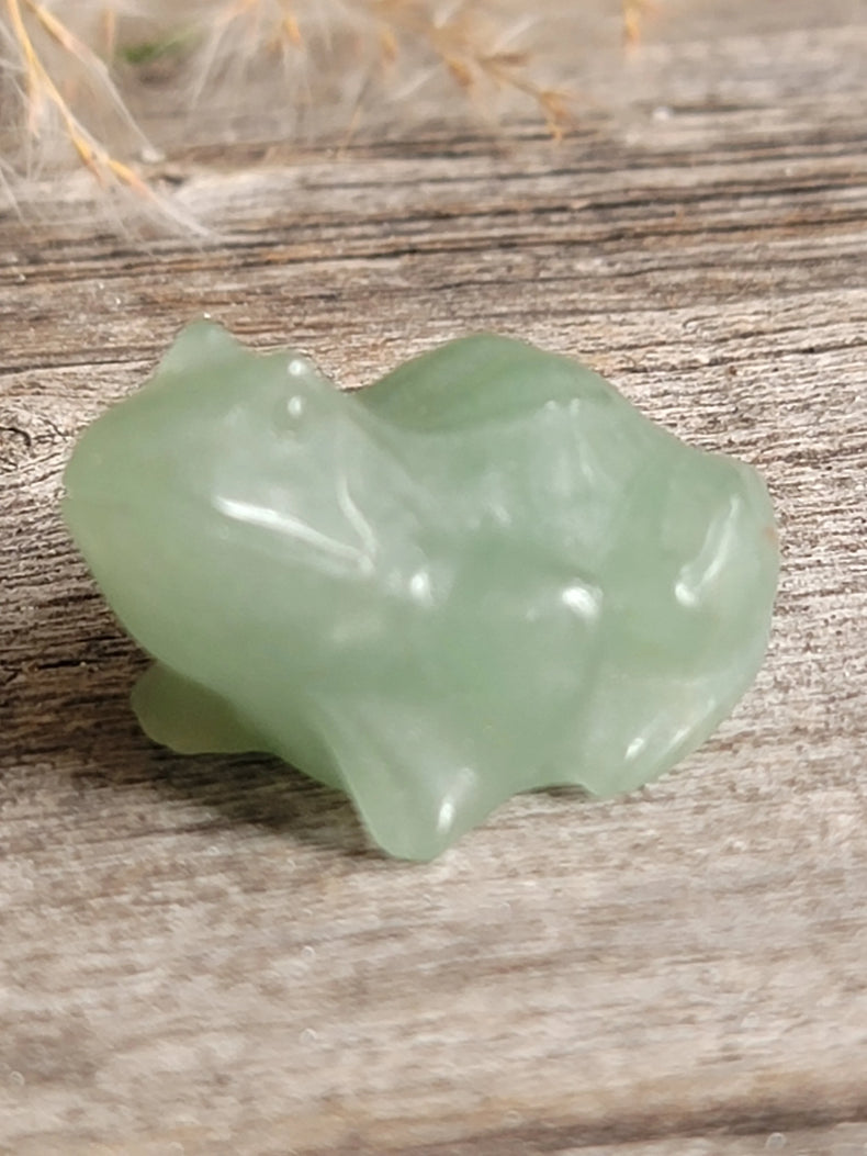 Green Aventurine Frog