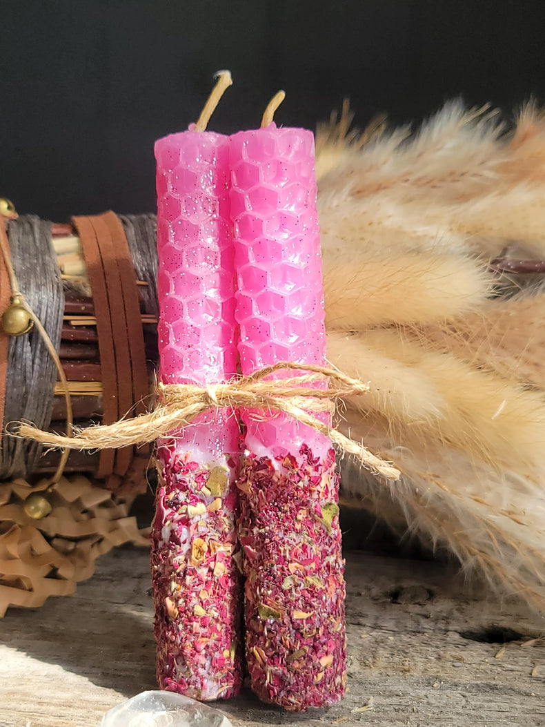 Handcrafted Ritual Candles - Love |  Heart-Centered Magick