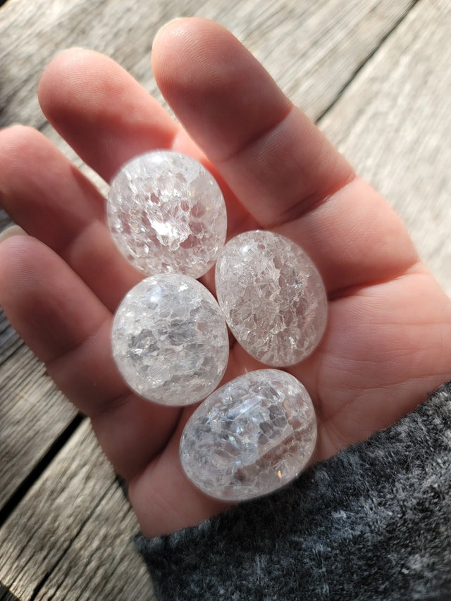 Crackle Quartz Tumbled | Energy Amplifier + Creativity