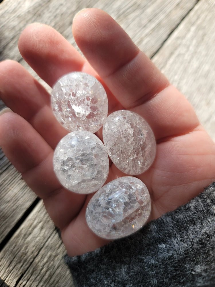 Crackle Quartz Tumbled | Energy Amplifier + Creativity