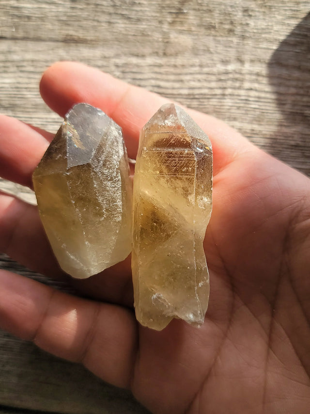 Smoky Quartz Beer Points Raw Natural Stones