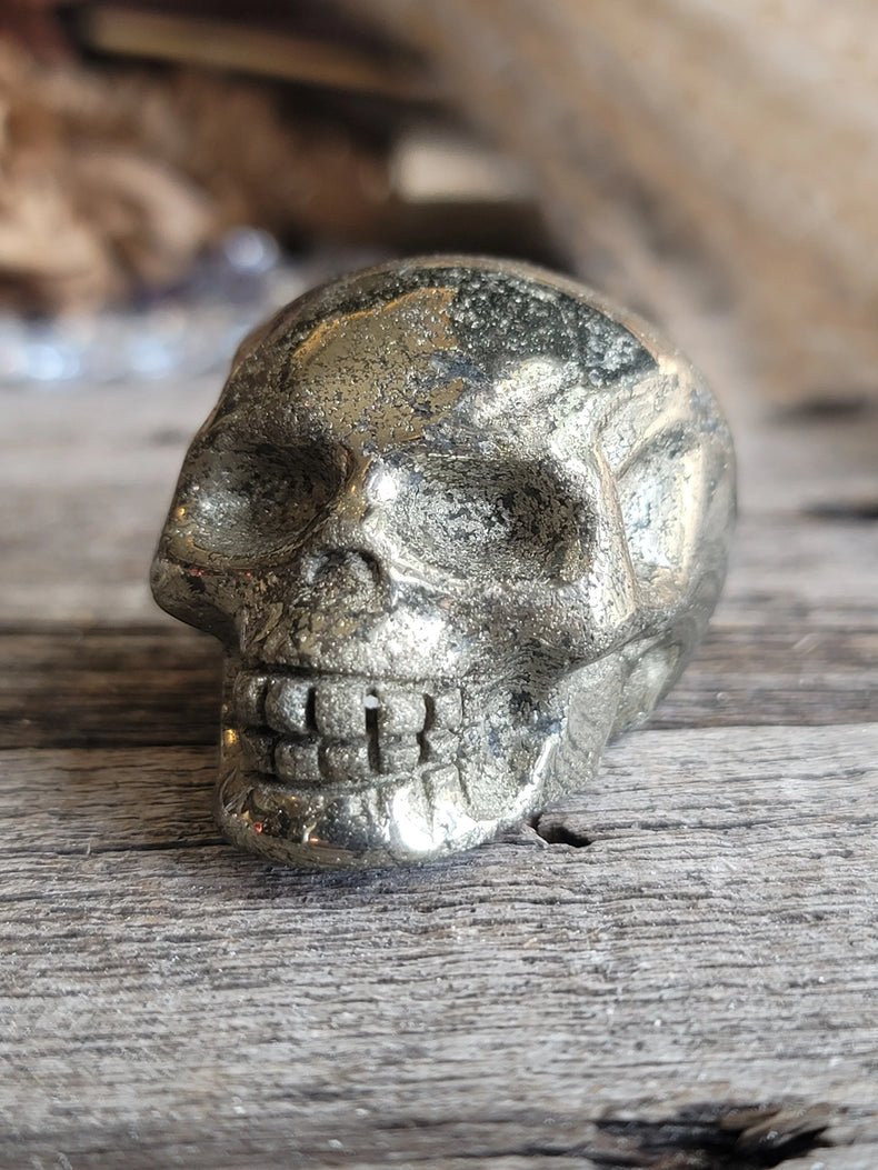 Pyrite Skull 1"