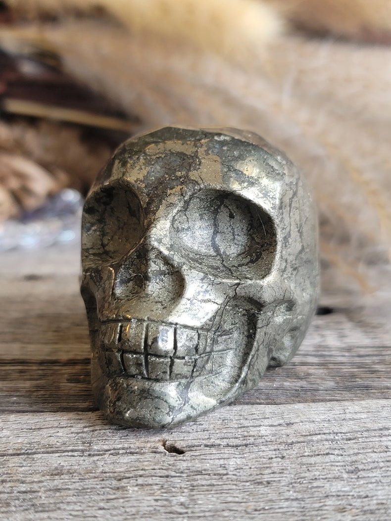 Pyrite Skull 2"