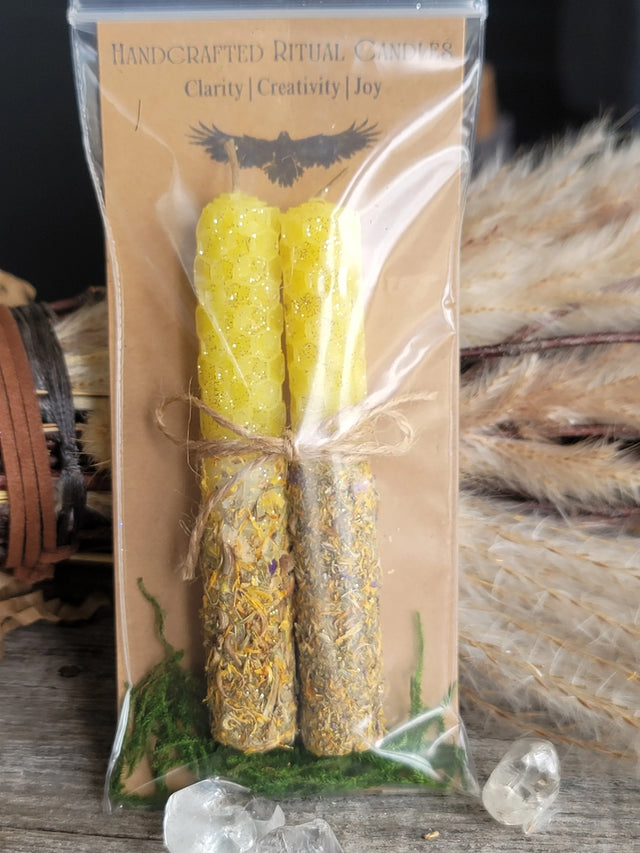 Handcrafted Ritual Candles - Clarity | Creativity | Joy