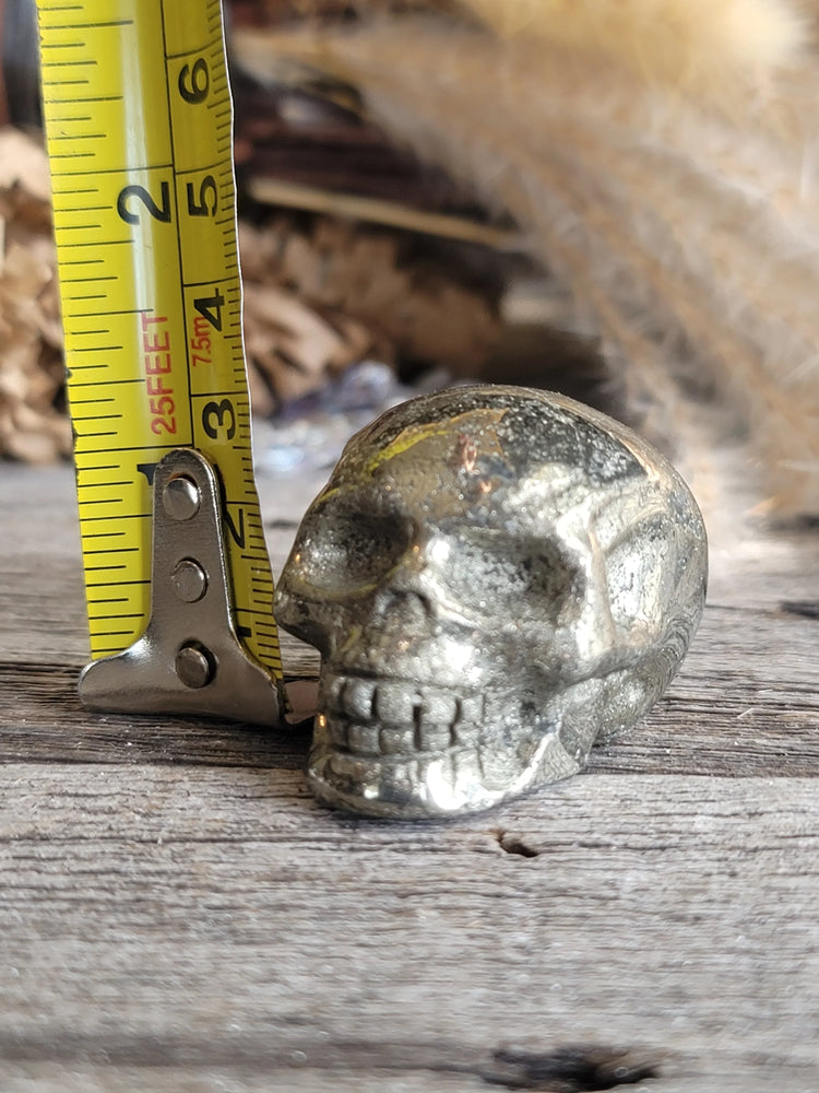 Pyrite Skull 1"