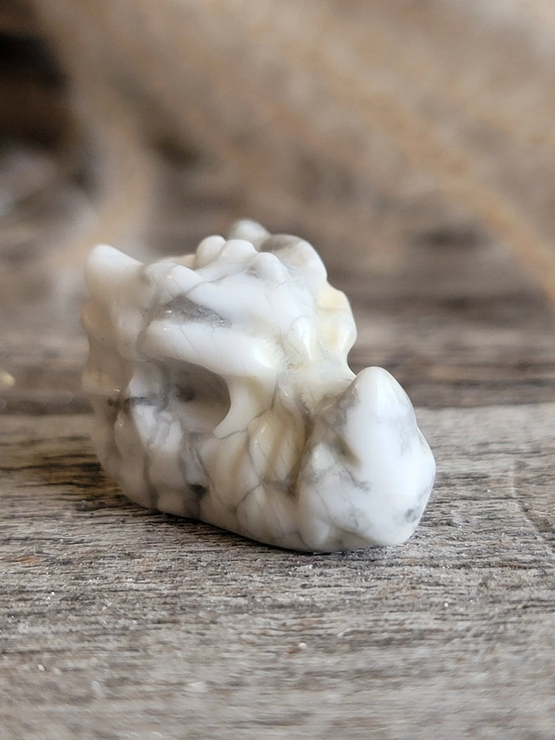 Howlite Dragon