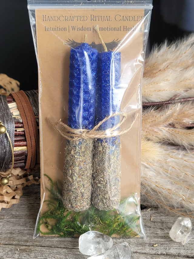 Handcrafted Ritual Candles - Intuition | Wisdom | Emotional Healing