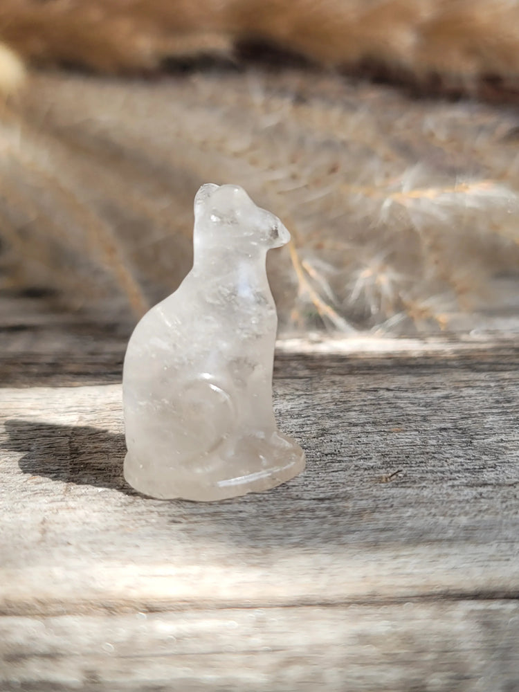 Clear Quartz Cat