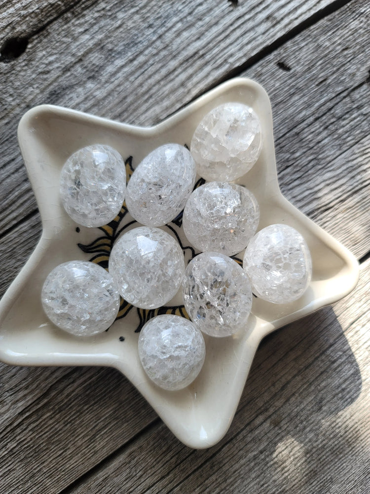 Crackle Quartz Tumbled | Energy Amplifier + Creativity