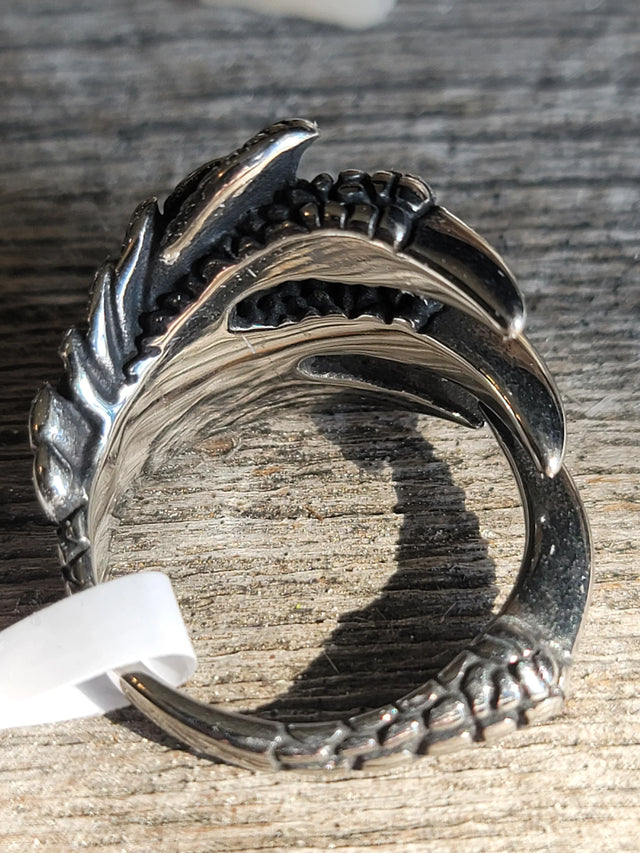 Stainless steel steel ring - Dragon claw