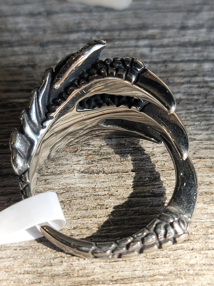 Stainless steel steel ring - Dragon claw