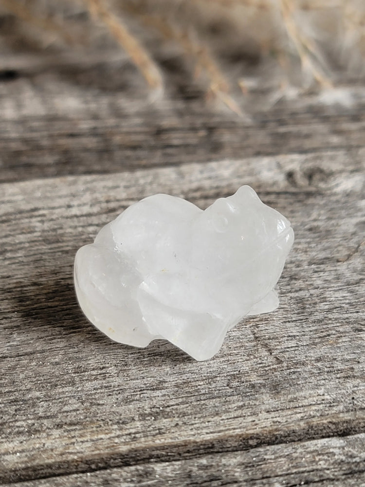 Clear Quartz Frog