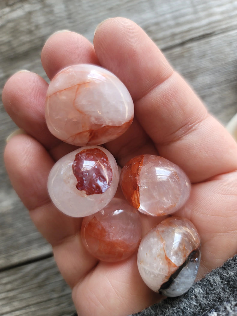 Fire Quartz Tumbled | Vitality + Clarity