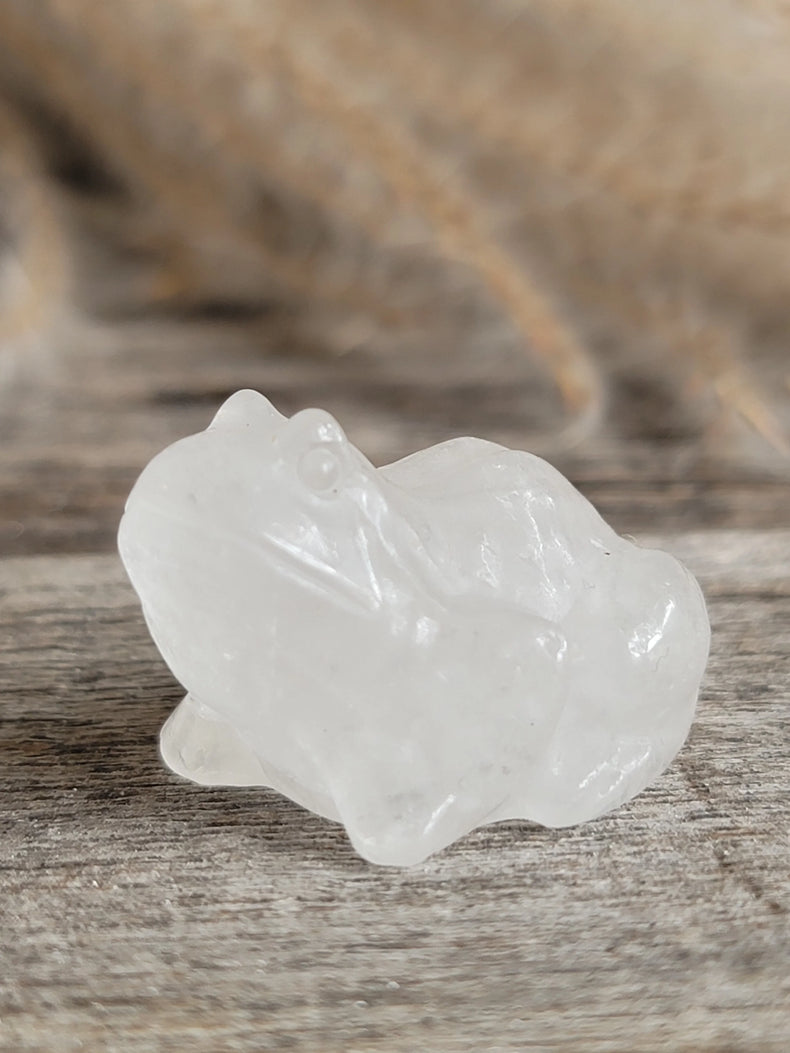Clear Quartz Frog