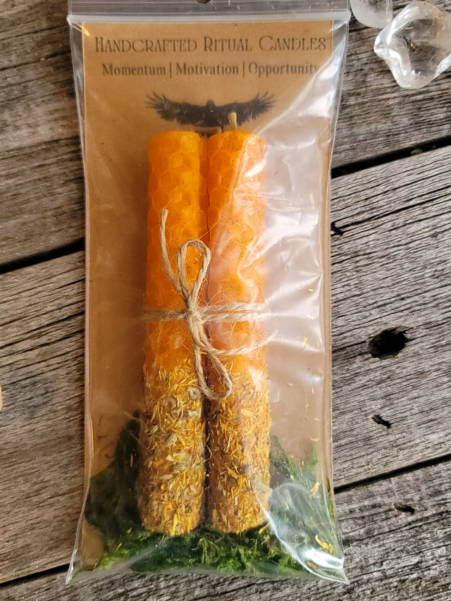 Handcrafted Ritual Candles - Momentum | Motivation | Opportunity