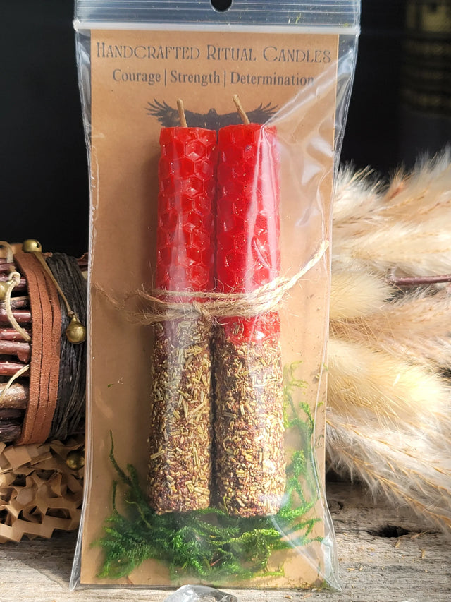 Handcrafted Ritual Candles - Courage | Strength | Determination