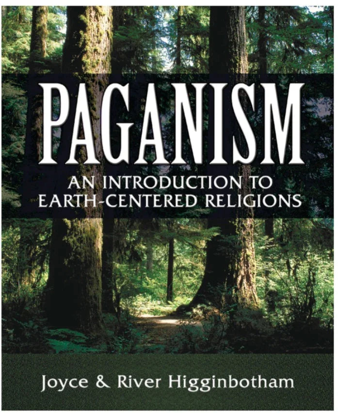 Book cover of 'Paganism: An Introduction to Earth-Centered Religions' set in a lush forest.