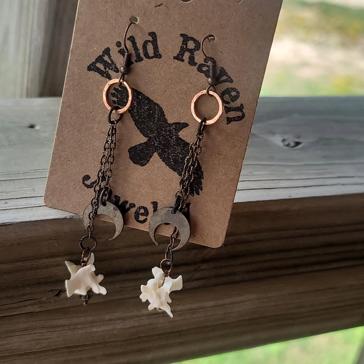 Snake Earrings with Smokey Quartz - Wild Raven